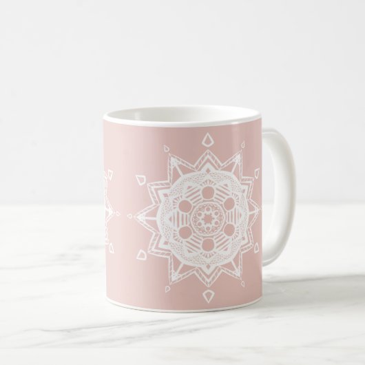 Mallow Mandala Kaffeetasse (VorderseiteRechts)