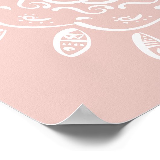 Mallow Mandala Poster (Ecke)