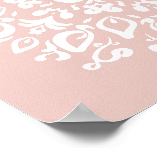 Mallow Mandala Poster (Ecke)