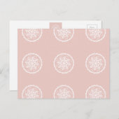 Mallow Mandala Postkarte (Vorne/Hinten)