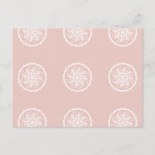 Mallow Mandala Postkarte (Vorderseite)