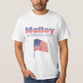 Malloy patriotische Wahlen Flagge-2010 T-Shirt (Vorderseite)