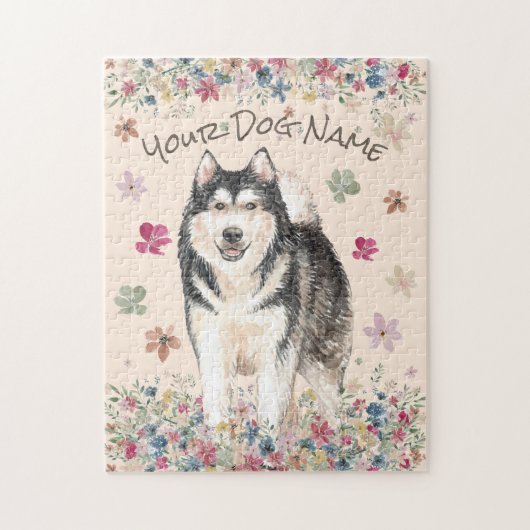 Mally Alaskan Malamute Dog Puzzle (Vertikal)