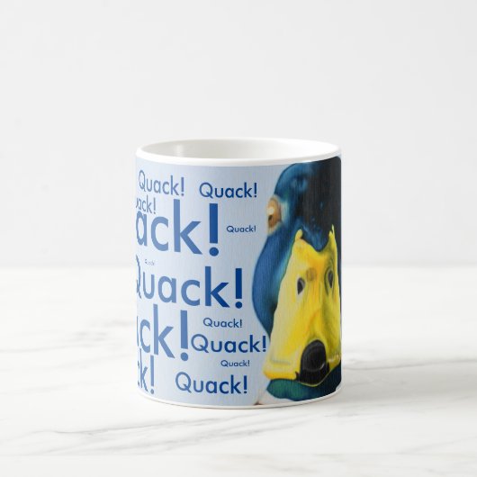 "Mally" Ente auf einer Tasse! Kaffeetasse (Mittel)