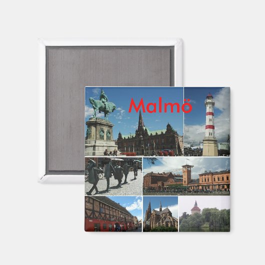 Malmo1, Malmö Magnet (Vorderseite/Rückseite)