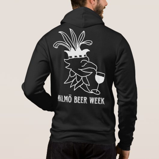 Malmö Beer Week hoodie (Rückseite)