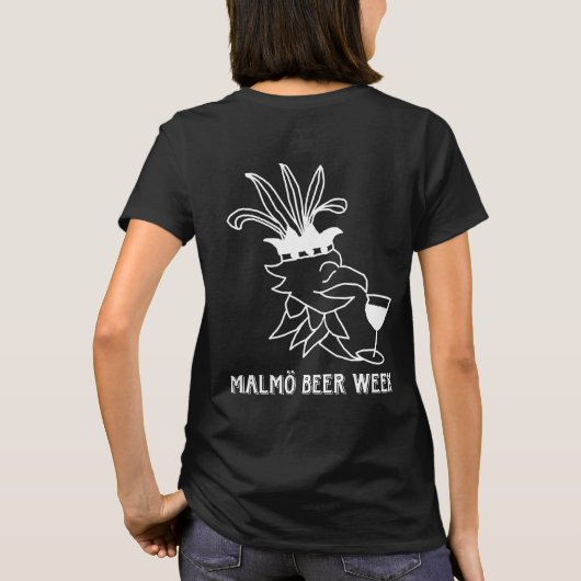 Malmö Beer Week t-shirt dam (Rückseite)