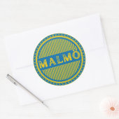 Malmö City Pride Emblem – Swedish Identity Runder Aufkleber (Umschlag)