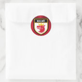 Malmö Flag Runder Aufkleber (Tasche)