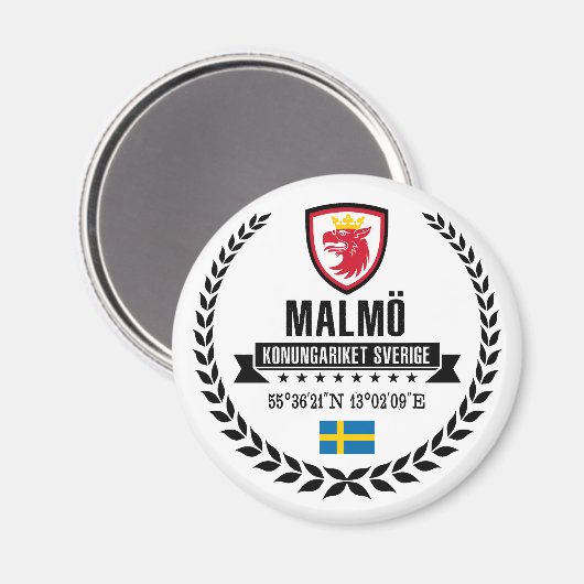 Malmö Magnet (Vorderseite/Rückseite)