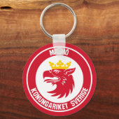 Malmö Round Emblem Schlüsselanhänger (Vorderseite)