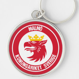 Malmö Round Emblem Schlüsselanhänger