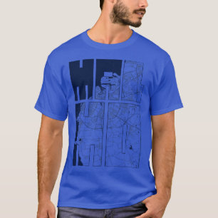 Malmö Schonen Schweden Stadtplan Typografie Küsten T-Shirt