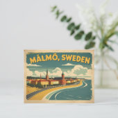 Malmo Schweden - das moderne Küstenstreifen Postkarte (Stehend Vorderseite)