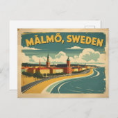 Malmo Schweden - das moderne Küstenstreifen Postkarte (Vorne/Hinten)