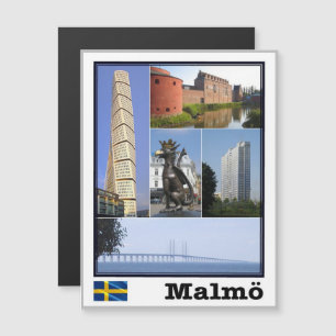 Malmö - Schweden - Mosaik - Magnetkarte