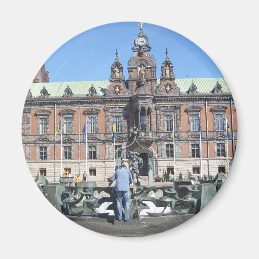 Malmö Schweden - Rathaus Magnet (Vorne)