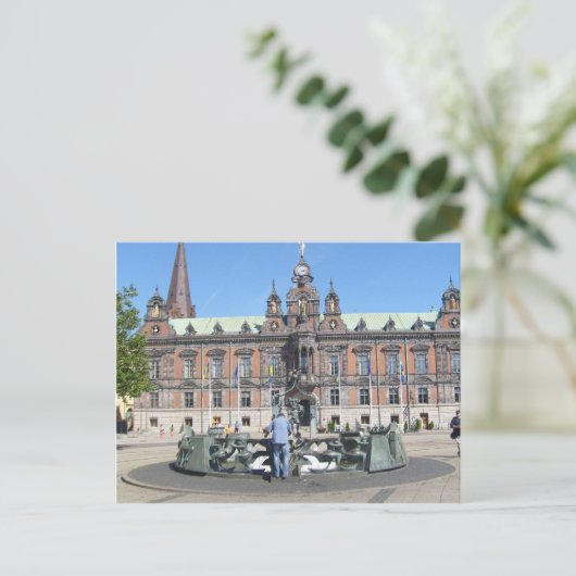 Malmö Schweden - Rathaus Postkarte (Stehend Vorderseite)