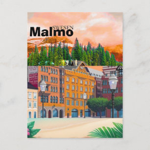 Malmö Schweden Reise Druck, Schweden Reise Wandkun Postkarte