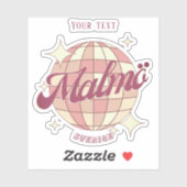 Malmö Schweden Schweden Schweden Dekor Eurovision  Aufkleber (Blatt)