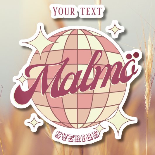 Malmö Schweden Schweden Schweden Dekor Eurovision Aufkleber