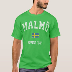 Malmö Schweden Sverige Athletik-Sportfamilie T-Shirt