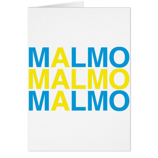 MALMO Schwedische Flagge (Vorne)