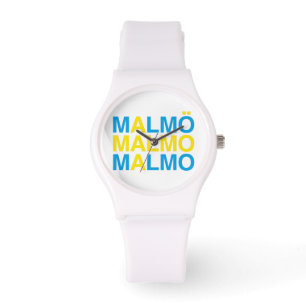 MALMO Schwedische Flagge Armbanduhr