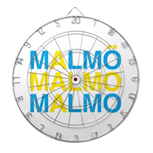 MALMO Schwedische Flagge Dartscheibe (vorne)