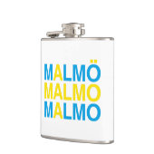 MALMO Schwedische Flagge Flachmann (Links)