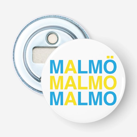 MALMO Schwedische Flagge Flaschenöffner (Vorderseite)