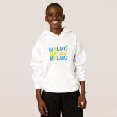 MALMO Schwedische Flagge Hoodie (Vorne ganz)