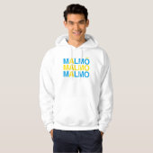 MALMO Schwedische Flagge Hoodie (Vorne ganz)