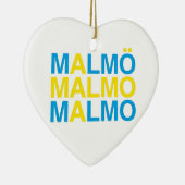 MALMO Schwedische Flagge Keramik Ornament (Rechts)
