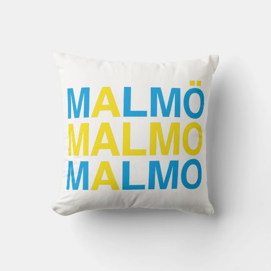 MALMO Schwedische Flagge Kissen (Vorderseite)