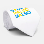 MALMO Schwedische Flagge Krawatte (Gerollt)