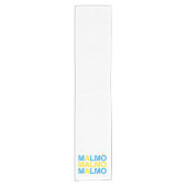 MALMO Schwedische Flagge Kurzer Tischläufer (Vorderseite)