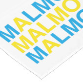 MALMO Schwedische Flagge Kurzer Tischläufer (Ecke)