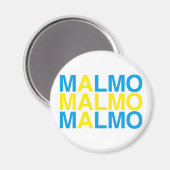 MALMO Schwedische Flagge Magnet (Vorderseite/Rückseite)