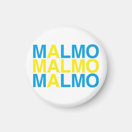 MALMO Schwedische Flagge Magnet (Vorne)