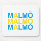 Malmö Schwedische Flagge Mousepad (Vorne)
