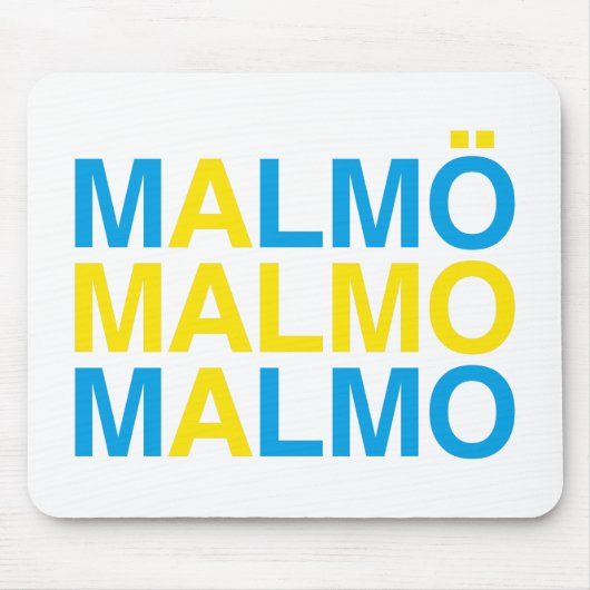 MALMO Schwedische Flagge Mousepad (Vorne)