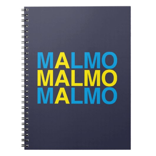 MALMO Schwedische Flagge Notizblock (Vorderseite)