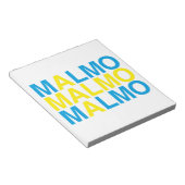 MALMO Schwedische Flagge Notizblock (angewinkelt)