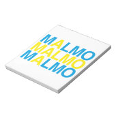 MALMO Schwedische Flagge Notizblock (Rotiert)