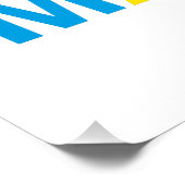 MALMO Schwedische Flagge Poster (Ecke)