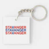 MALMO Schwedische Flagge Schlüsselanhänger (Rückseite)