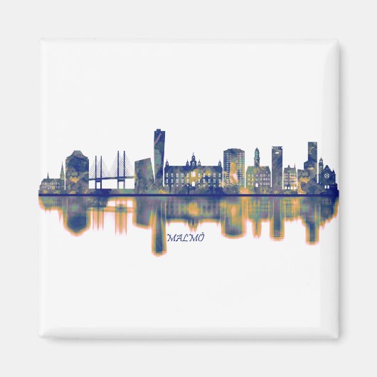 Malmo Skyline Magnet (Vorne)