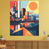 Malmö Sunset Glow Leinwanddruck (Insitu (Wohnzimmer))