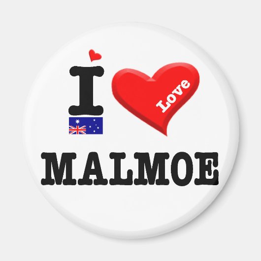 MALMOE - I Liebe Magnet (Vorne)